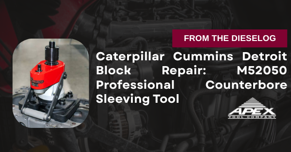 Caterpillar Cummins Detroit Block Repair: M52050 Professional Counterbore Sleeving Tool